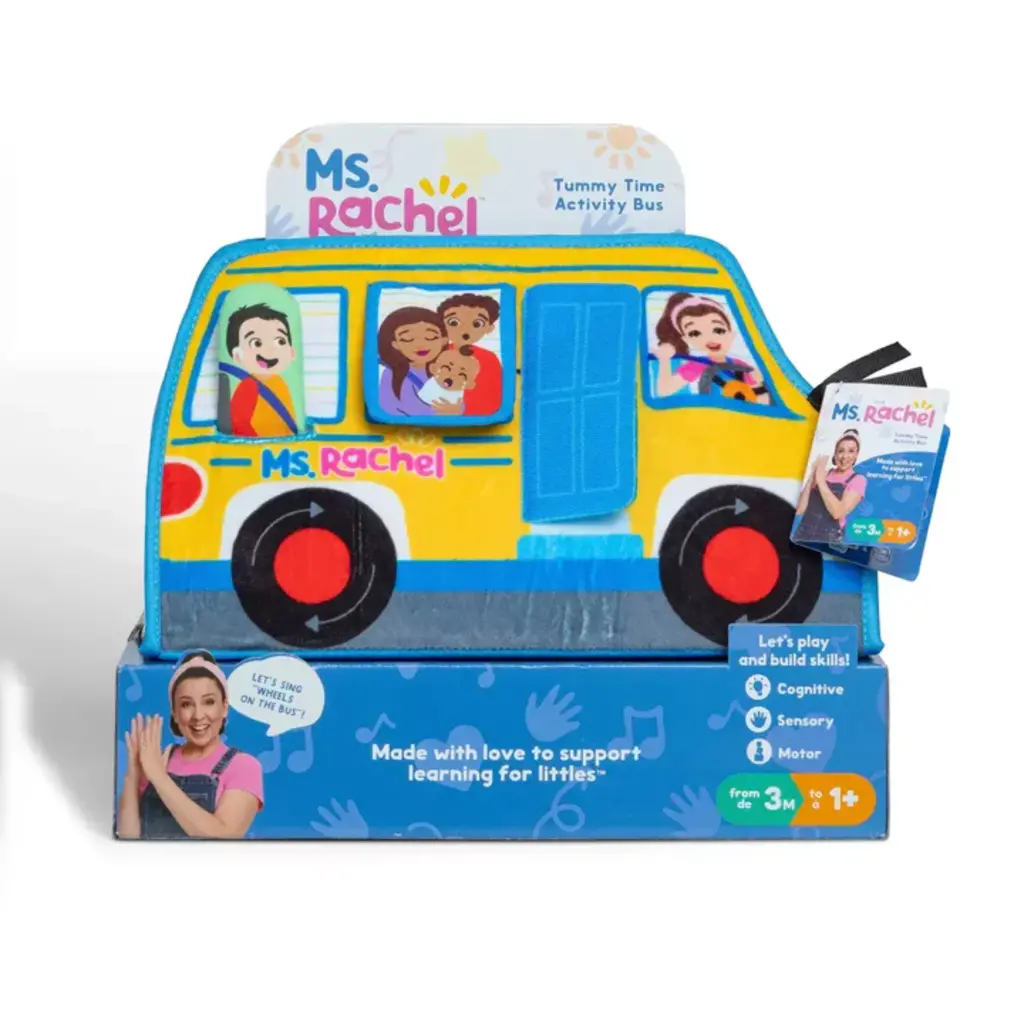 SPINMASTER Ms Rachel Tummy Time Activity Bus