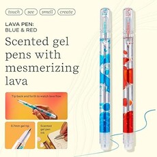 LIFELINES Scented Lava Pens Set of 2 Blue/Red
