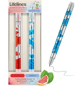 LIFELINES Scented Lava Pens Set of 2 Blue/Red
