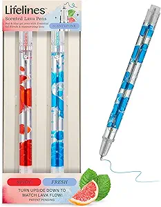 Scented Lava Pens Set of 2 Blue/Red