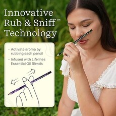 LIFELINES Rub & Sniff Scented Colored Pencils 10 Pack
