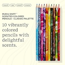 LIFELINES Rub & Sniff Scented Colored Pencils 10 Pack