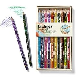 LIFELINES Rub & Sniff Scented Colored Pencils 10 Pack