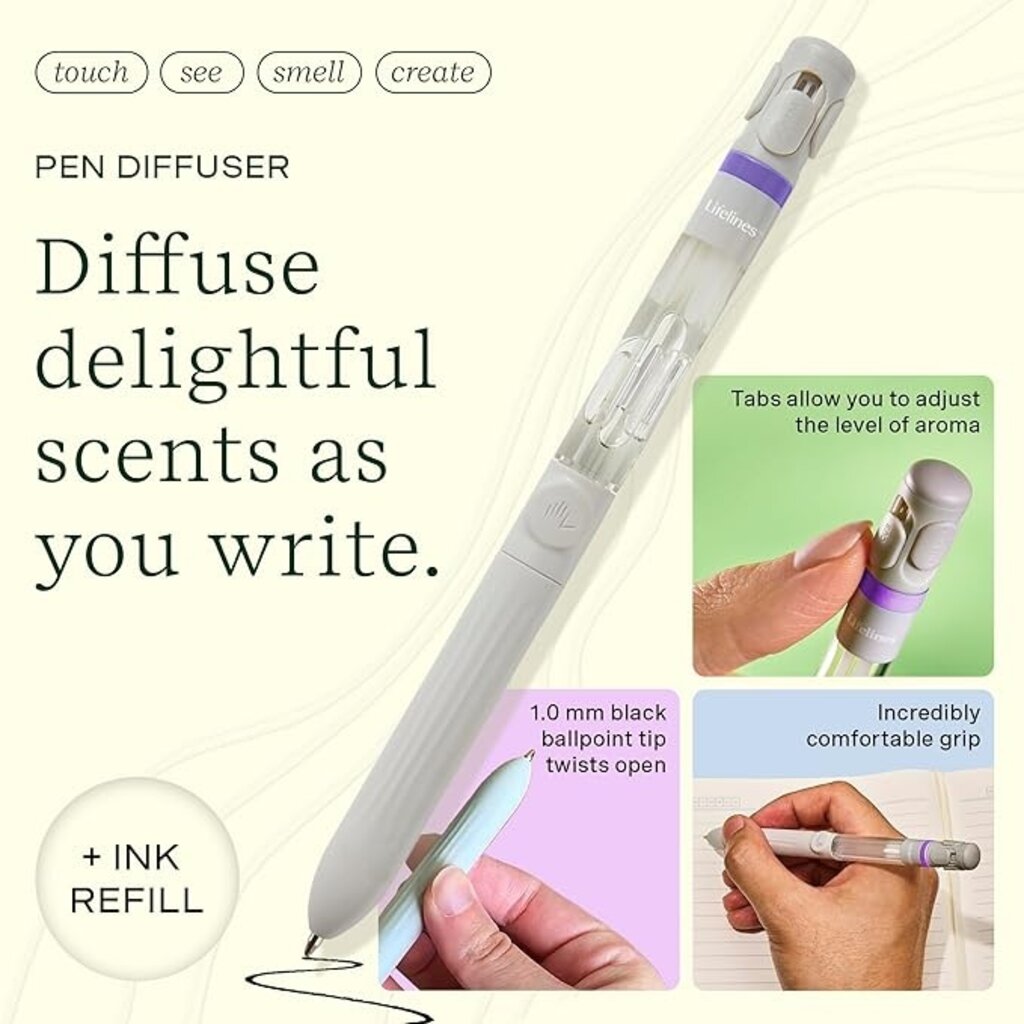 LIFELINES Pen Diffuser with 4-Scent Cartridge - In Bloom