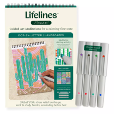 LIFELINES FlowArt Dot-By-Letter Landscapes