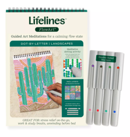 LIFELINES FlowArt Dot-By-Letter Landscapes