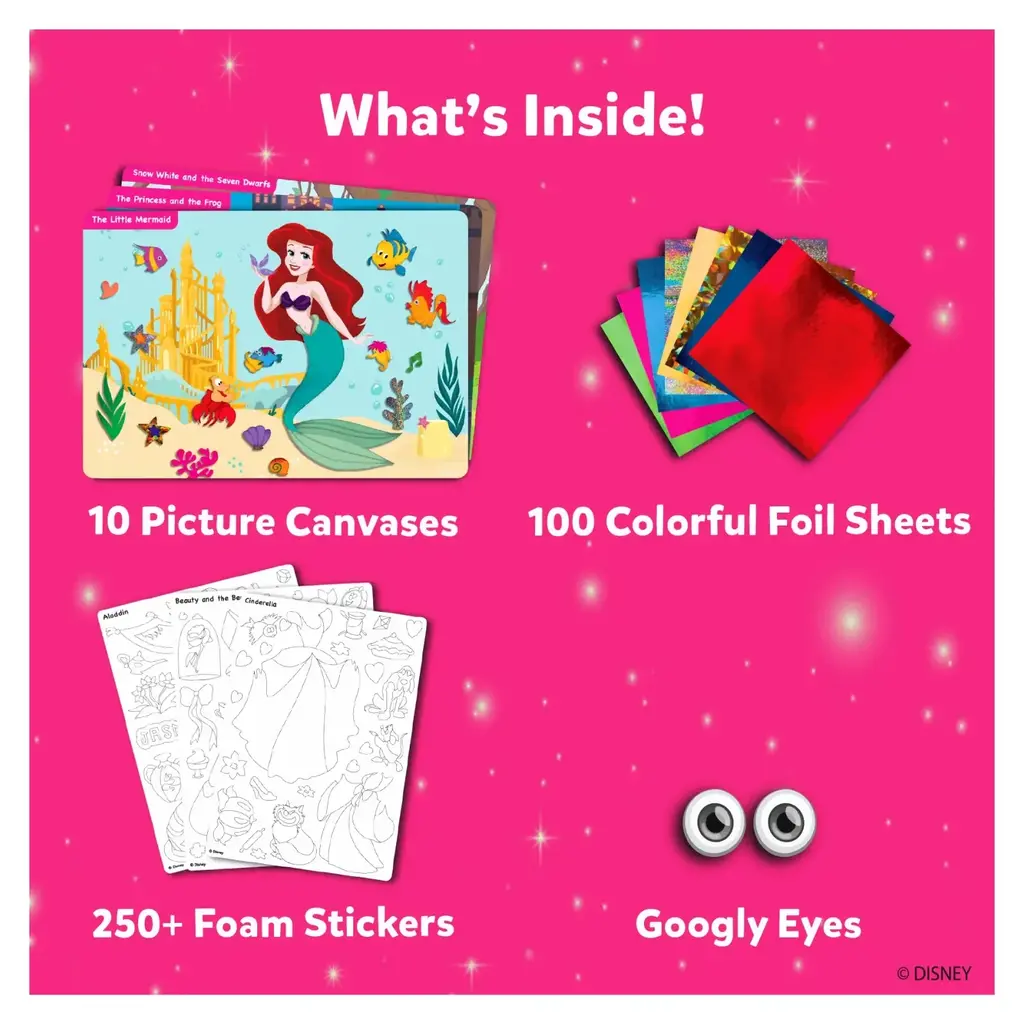 SKILLMATICS Peel & Press Foil Fun Art Kit - Disney Princess