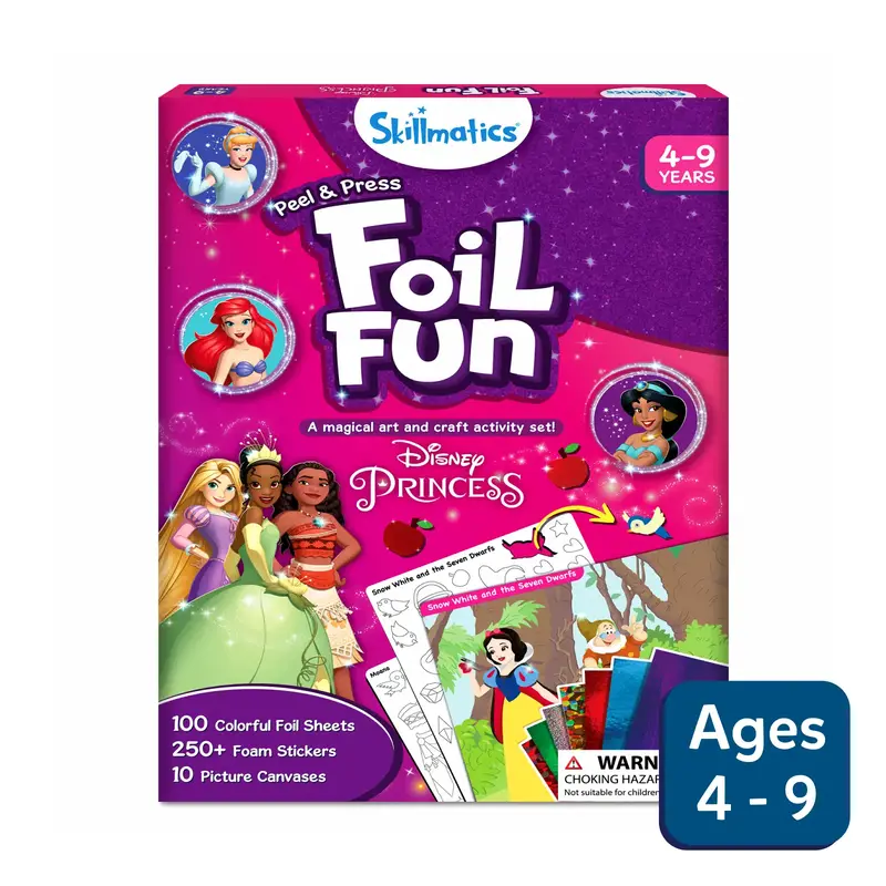 SKILLMATICS Peel & Press Foil Fun Art Kit - Disney Princess
