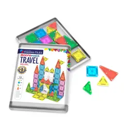 VALTECH Magna-Tiles Micro-Mags Travel Deluxe 55-Piece Set