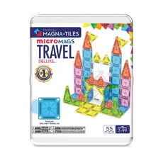 VALTECH Magna-Tiles Micro-Mags Travel Deluxe 55-Piece Set