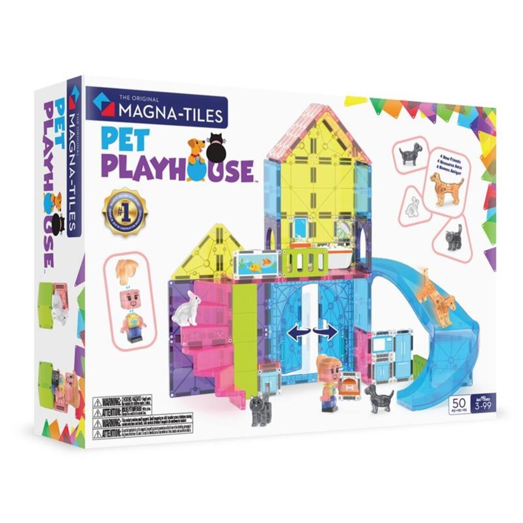 VALTECH Magna-Tiles Pet Playhouse 50-Piece Set