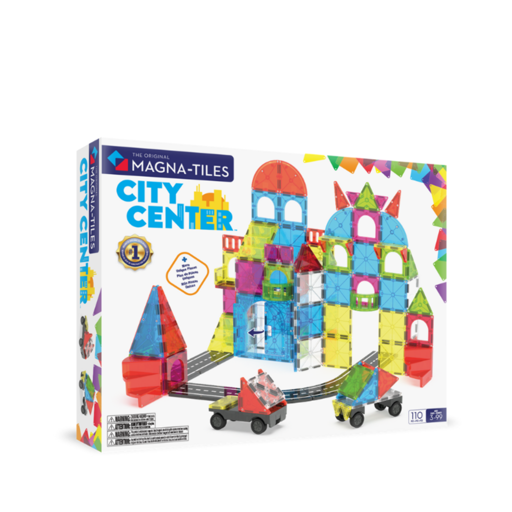 VALTECH Magna-Tiles City Center 110-Piece Set