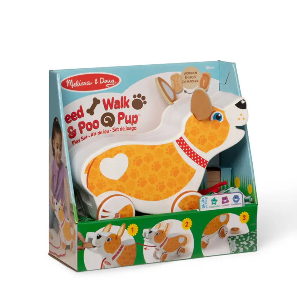 MELISSA & DOUG Feed, Walk, and Poo Pup