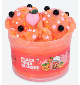 PEACHYBBIES Peach Boba Slushie Slime