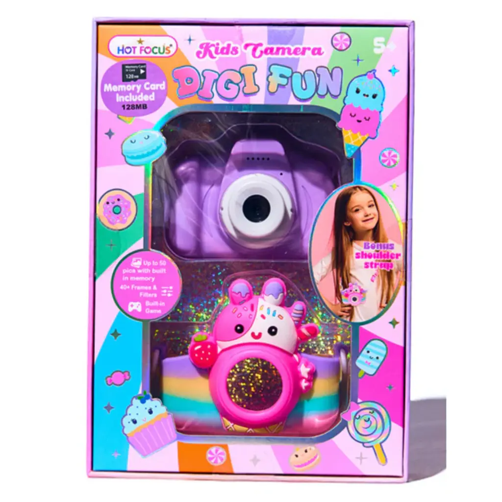 HOT FOCUS Digi Fun Kids Digital Camera - Sugar Crush