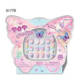 HOT FOCUS Pop Nail Glitz, Tie Dye Butterfly