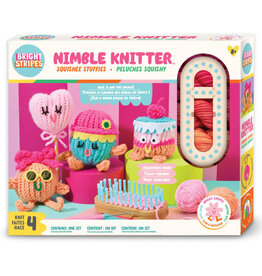 BRIGHT STRIPES Nimble Knitter Squishee Stuffies