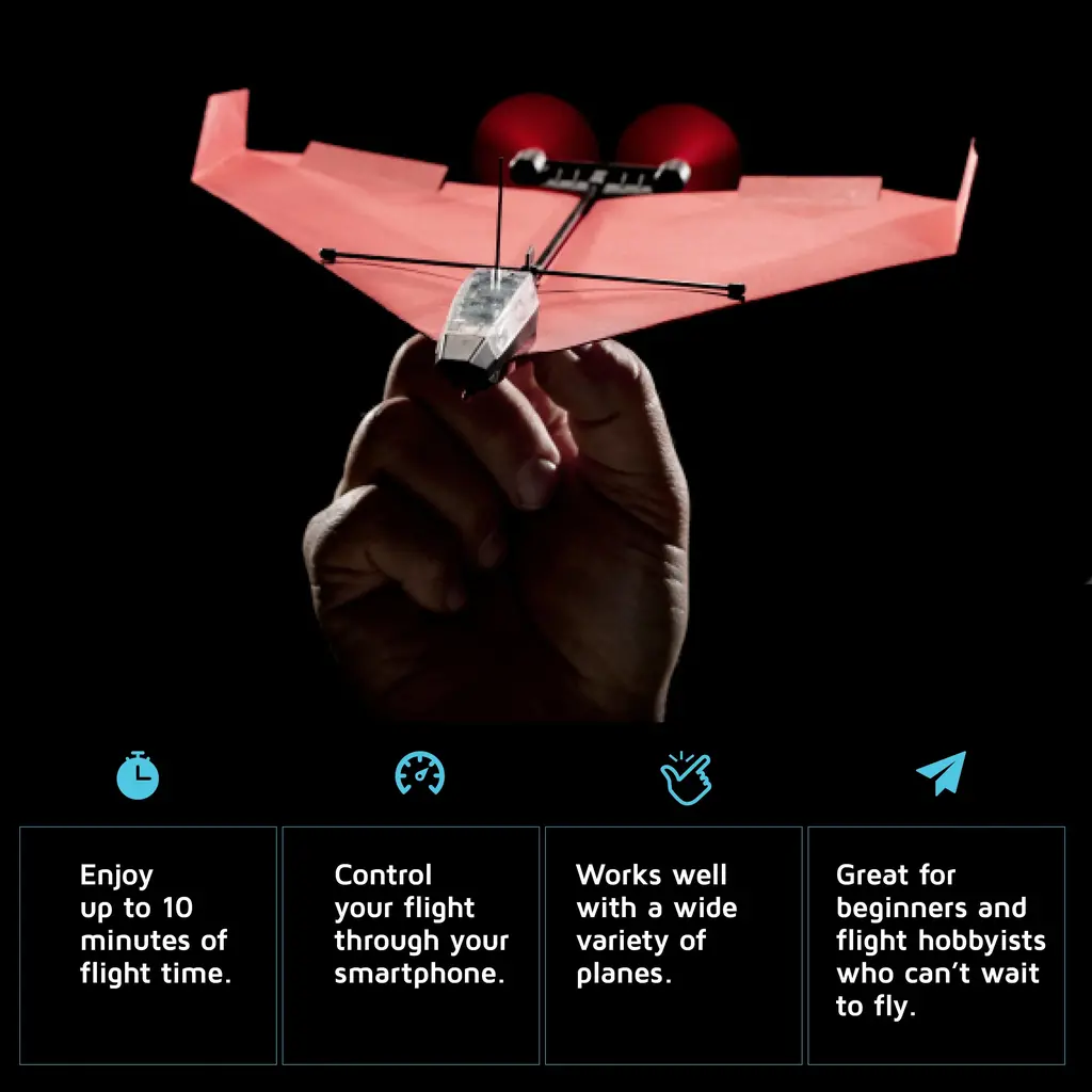 POWERUP TOYS Powerup 4.0 the Smartphone Rc Controlled Paper Airplane Kit