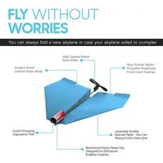 POWERUP TOYS Powerup 2.0 Paper Airplane Conversion Kit - Blue