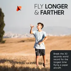 POWERUP TOYS Powerup 2.0 Paper Airplane Conversion Kit - Red
