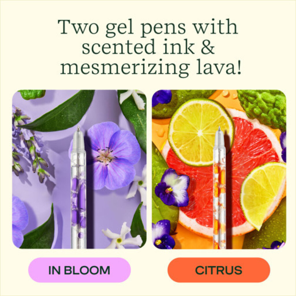 LIFELINES Scented Lava Pen Set of 2 Purple/Orange