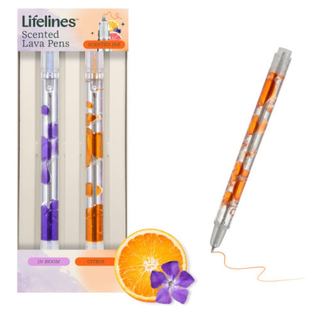 LIFELINES Scented Lava Pen Set of 2 Purple/Orange