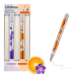 LIFELINES Scented Lava Pen Set of 2 Purple/Orange