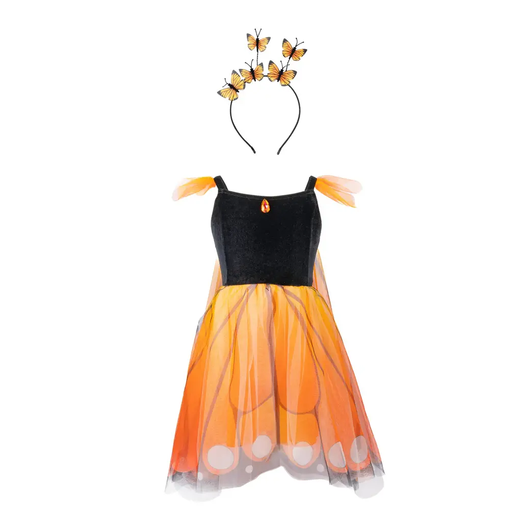 CREATIVE EDUCATION Monarch Butterfly Twirl Dress w/ Wings (3-4)