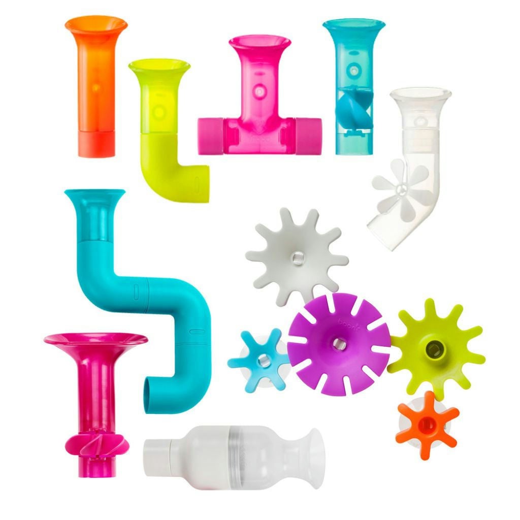Boon Pipes & Tubes & Cogs Building Bath Toy Bundle