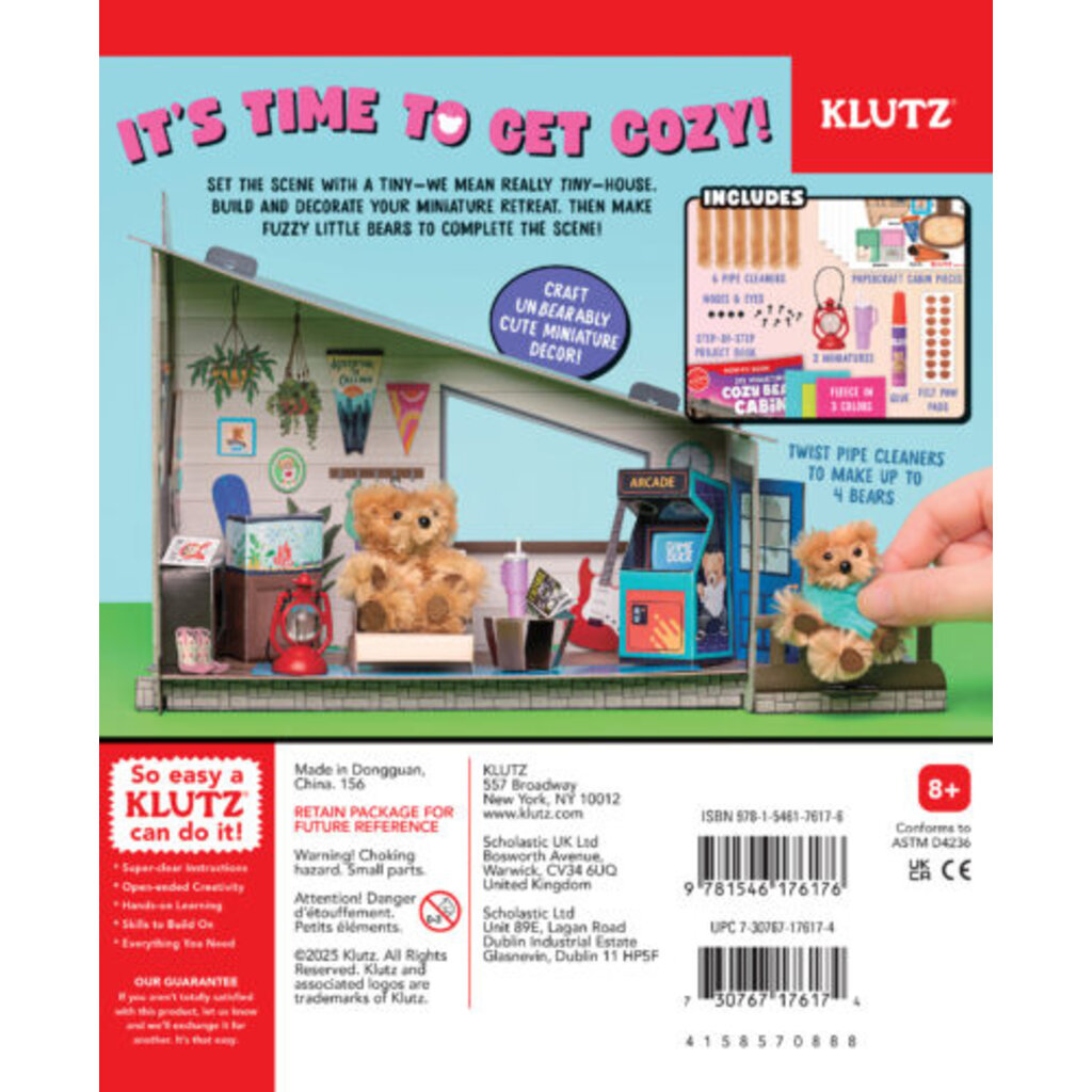 KLUTZ KLUTZ DIY Miniature Cozy Bear Cottage