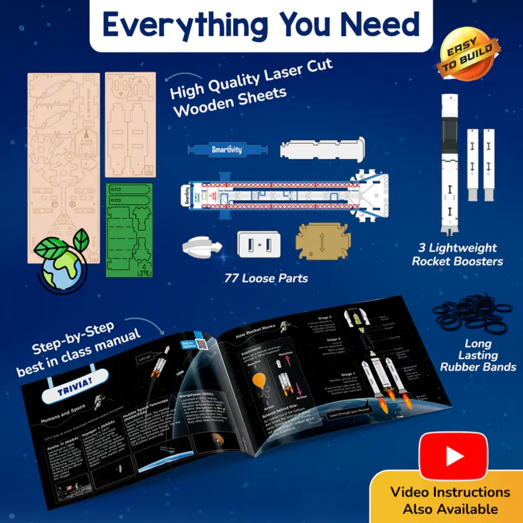 SMARTIVITY Rocket Launcher STEM Building Kit