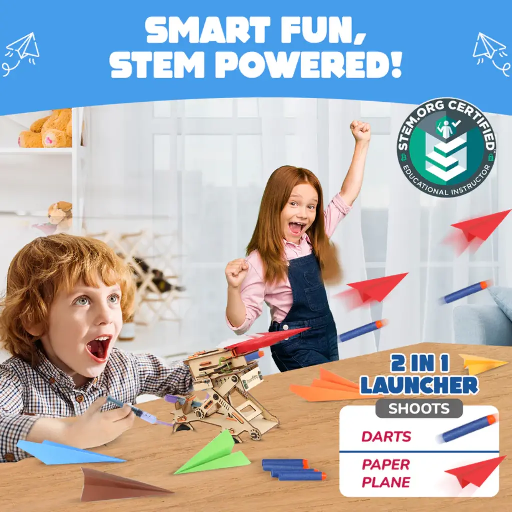 SMARTIVITY Hydraulic Plane Launcher STEM Building Kit