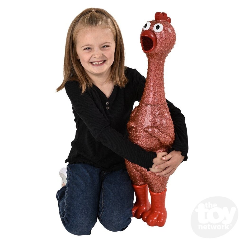 TOY NETWORK 24" Giant Sparkle Rubber Chicken Assortment *In Store Pickup Only*