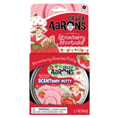 CRAZY AARON Crazy Aaron's Strawberry Shortcake SCENTsory Putty 4" Tin