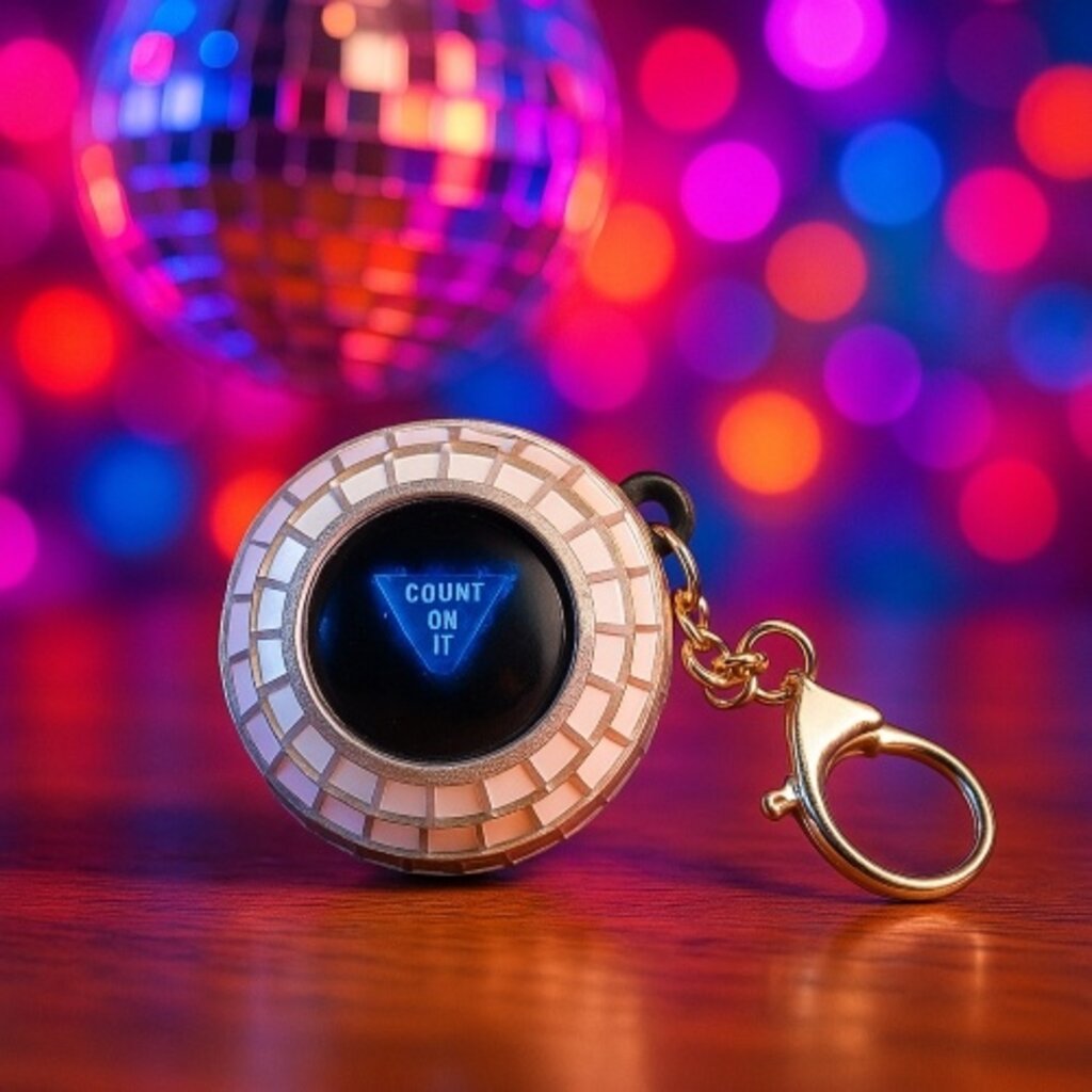 FIZZ CREATIONS Disco Decision Ball Keychain