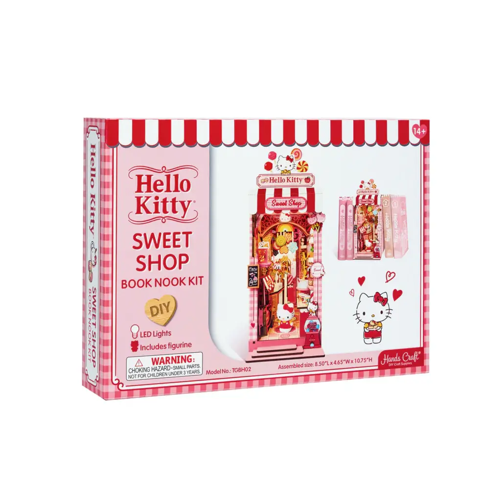 HANDS CRAFT Hello Kitty DIY Miniature Bookend Sweet Shop