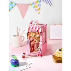 HANDS CRAFT Hello Kitty DIY Miniature Bookend Sweet Shop