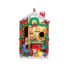 HANDS CRAFT Peanuts Christmas DIY Book Nook Kit