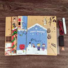 HANDS CRAFT Peanuts Christmas DIY Book Nook Kit