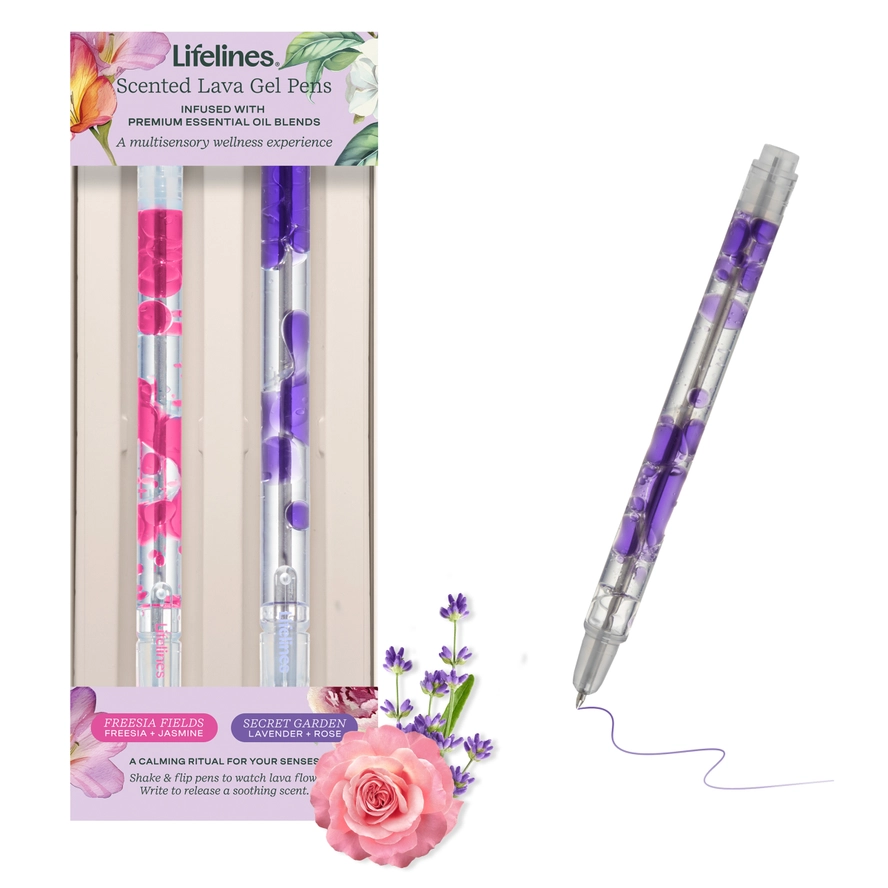 Scented Lava Pens Set of 2 Pink/Purple