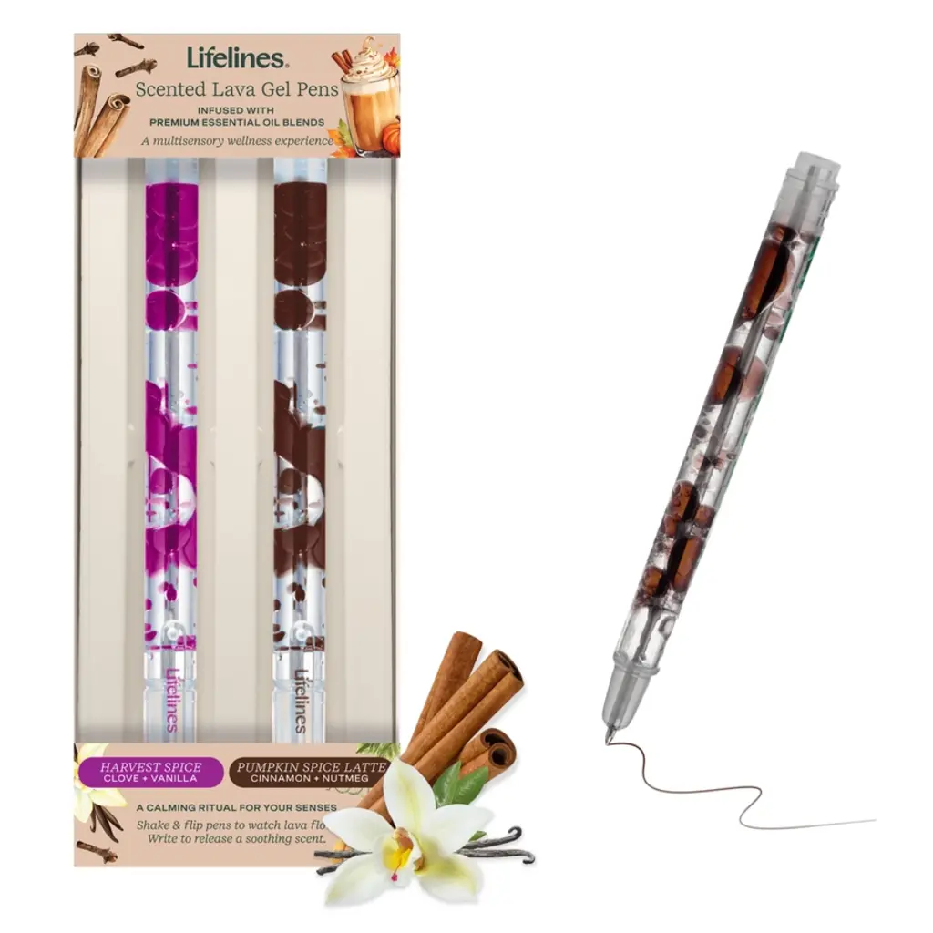 LIFELINES Lava Pens Set of 2 Violet/Brown