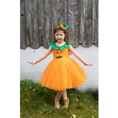 CREATIVE EDUCATION Pumpkin Patch Princess Dress and Headband 3-4