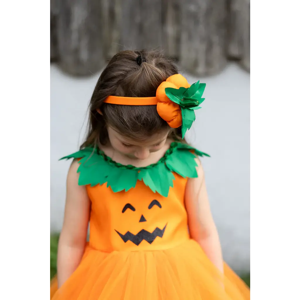 CREATIVE EDUCATION Pumpkin Patch Princess Dress and Headband 3-4