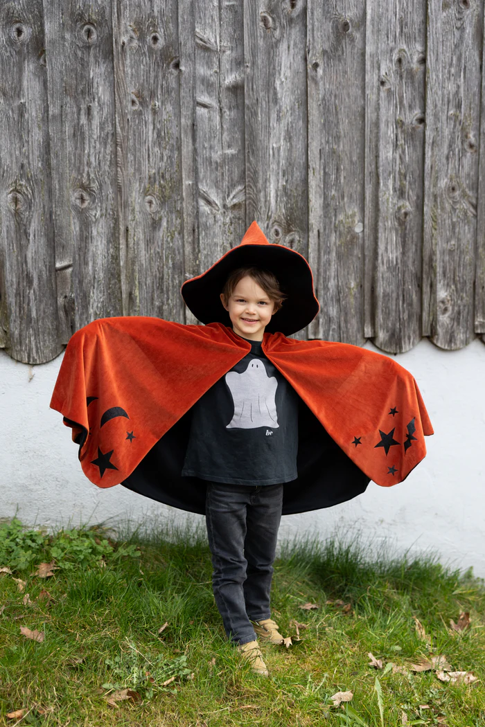 Autumn Embers Wizard Cape and Hat 4-6