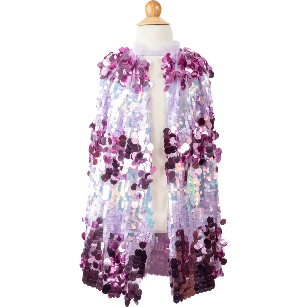 CREATIVE EDUCATION The 5th  Avenue Purple Pailette Cape, Size 4/6
