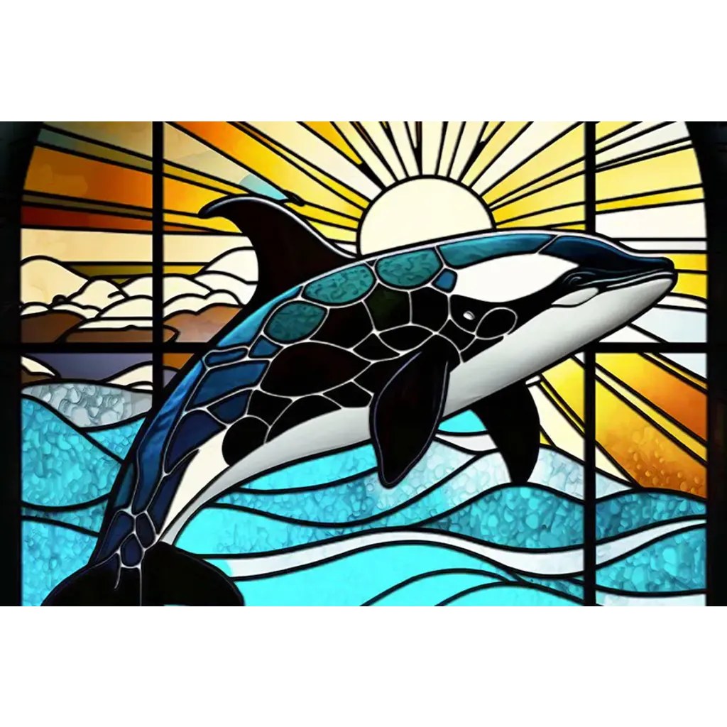 MICROPUZZLES Micropuzzles - Orca Stained Glass