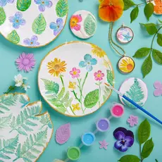 BRIGHT STRIPES Flower Power Pottery