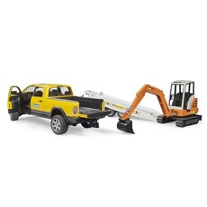 BRUDER TOYS AMERICA INC RAM Rental Service Truck with Mini Excavator *In Store Pickup Only*