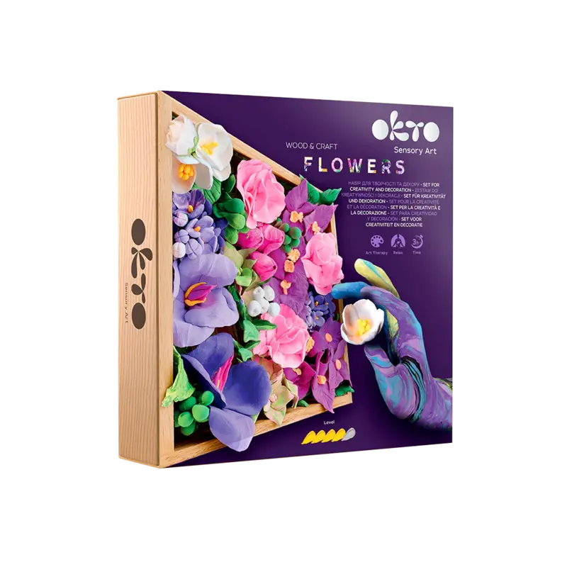 FAINO/WISE ELK OKTO Sensory Art Wood & Craft Flowers Inspiration