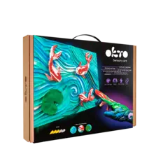 FAINO/WISE ELK DIY 3D painting creative set ” Koi Carps” TM OKTO 30*40 сm